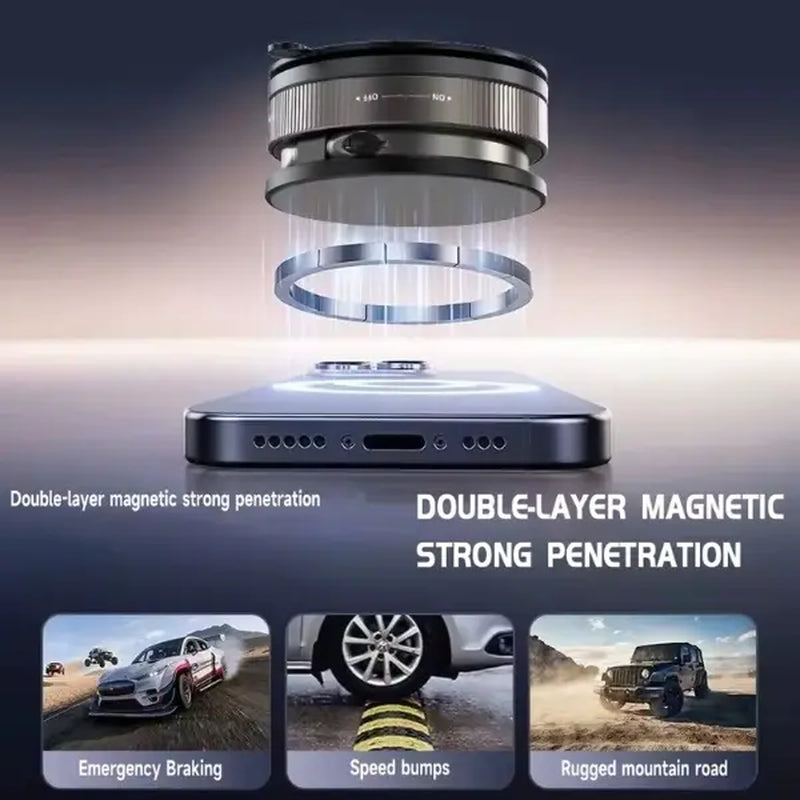 NEW 360° Rotating Magnetic Phone Ring Holder Stand – Strong Grip, Foldable Kickstand, Compatible with Iphone, Samsung & All Smartphones