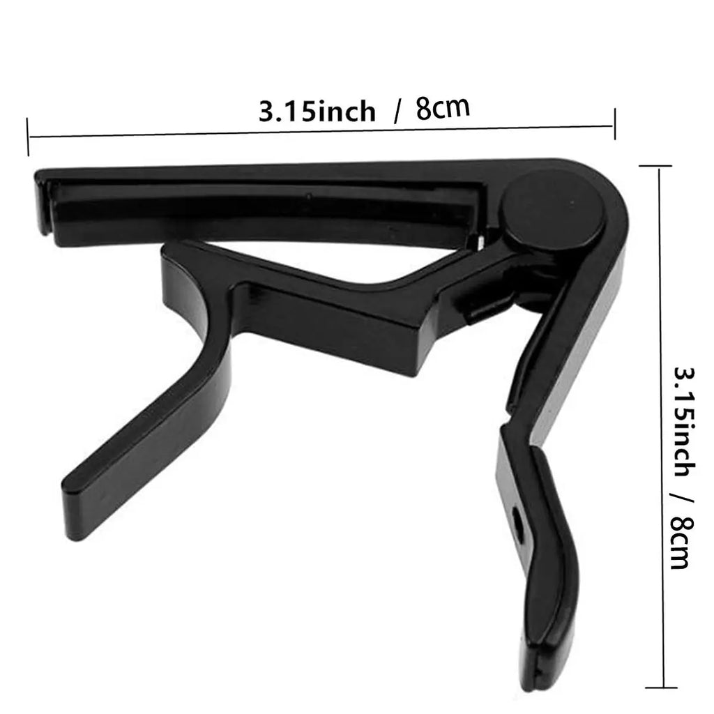Guitar Capo with Pick Set (7 Counts), Guitar Capo for Acoustic and Electric Guitars with 5 Picks and 1 Holder, Music Accessories