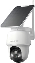 REOLINK First 4K Solar Security Cameras Wireless Outdoor, Argus PT Ultra+Solar Panel, 360° Pan Tilt Auto-Tracking, 8MP Color Night Vision, 2.4/5 Ghz Wi-Fi 6, No Subscriptions, Home Hub Compatible
