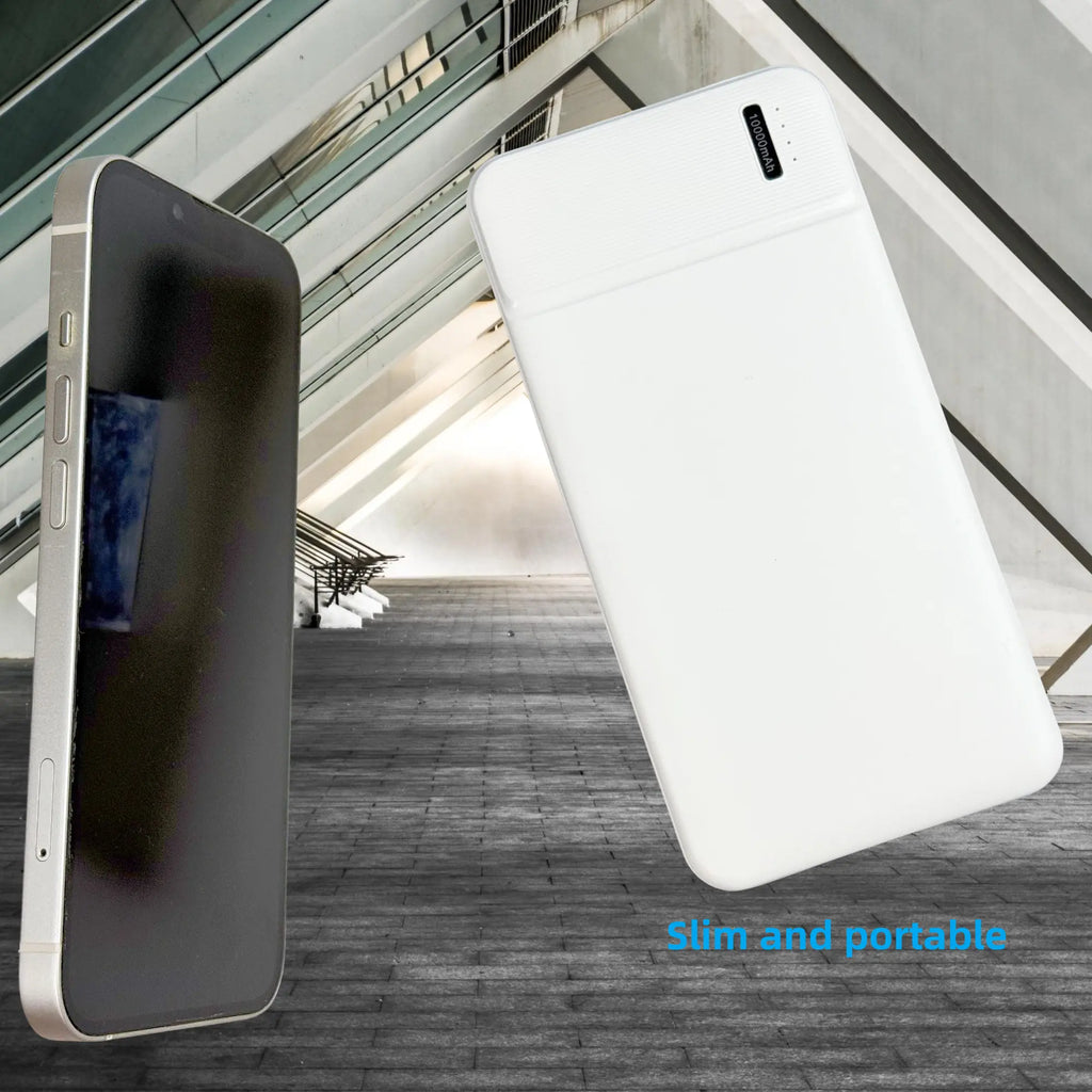 10000Mah USB-C In/Out Portable Power Bank with Dual Output for Heated Vests, Jackets, Iphone, Samsung, Android - Safe & Super Slim Design