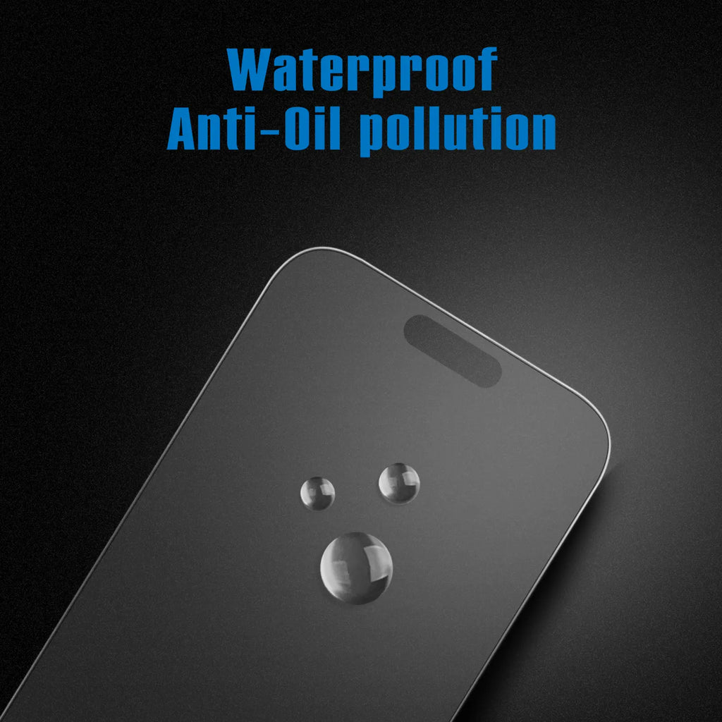 Mothca Matte(No Privacy) Glass Full Coverage Screen Protector for Iphone 16E/16/15/14/13 Pro Max Plus, Anti-Glare Anti-Fingerprint Black Edge Tempered Glass Film with Easy Installation Tool, Case Friendly, Smooth as Silk