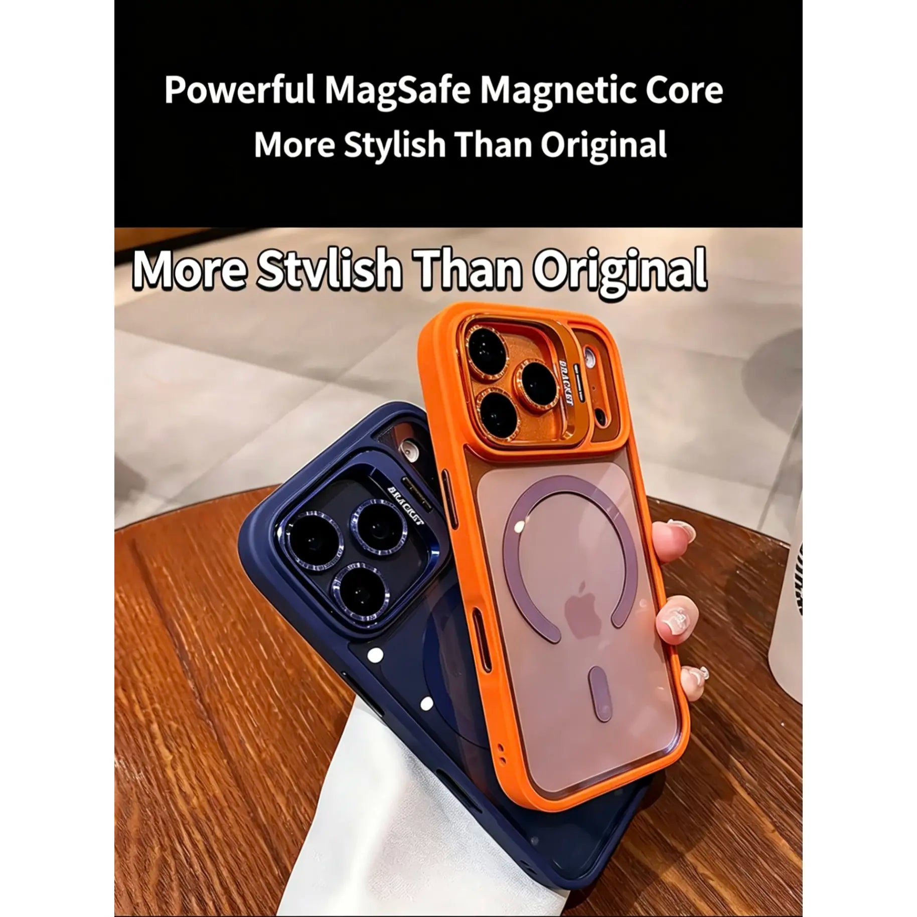 Suitable for Iphone17 16 15 14 13 12 Max plus Pro Magnetic Mobile Phone Case with Magsafe Camera Ring Holder, Military-Grade Protection, Anti-Fall, Non-Yellowing, Wireless Casing Protector Cover, Black Silicone Ip17Promax Phone Case Resistant Case