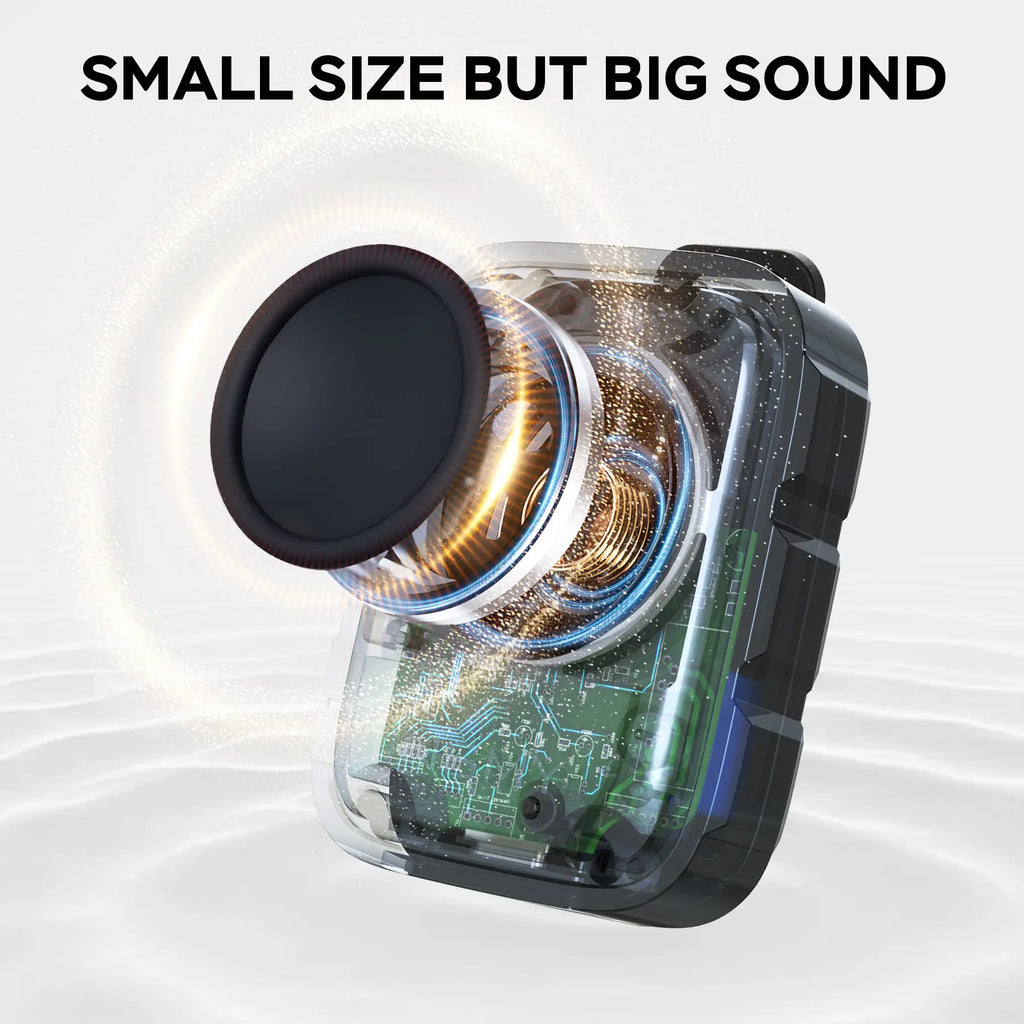 INSMY Wearable Bluetooth Speakers,Ip67 Waterproof,Clip-On Portable Small Personal Speaker/Clean Sound/Stereo Pair/Wireless 5.4/ENC Built-In Mic/Lightweight for Outdoor Golf Work Pool