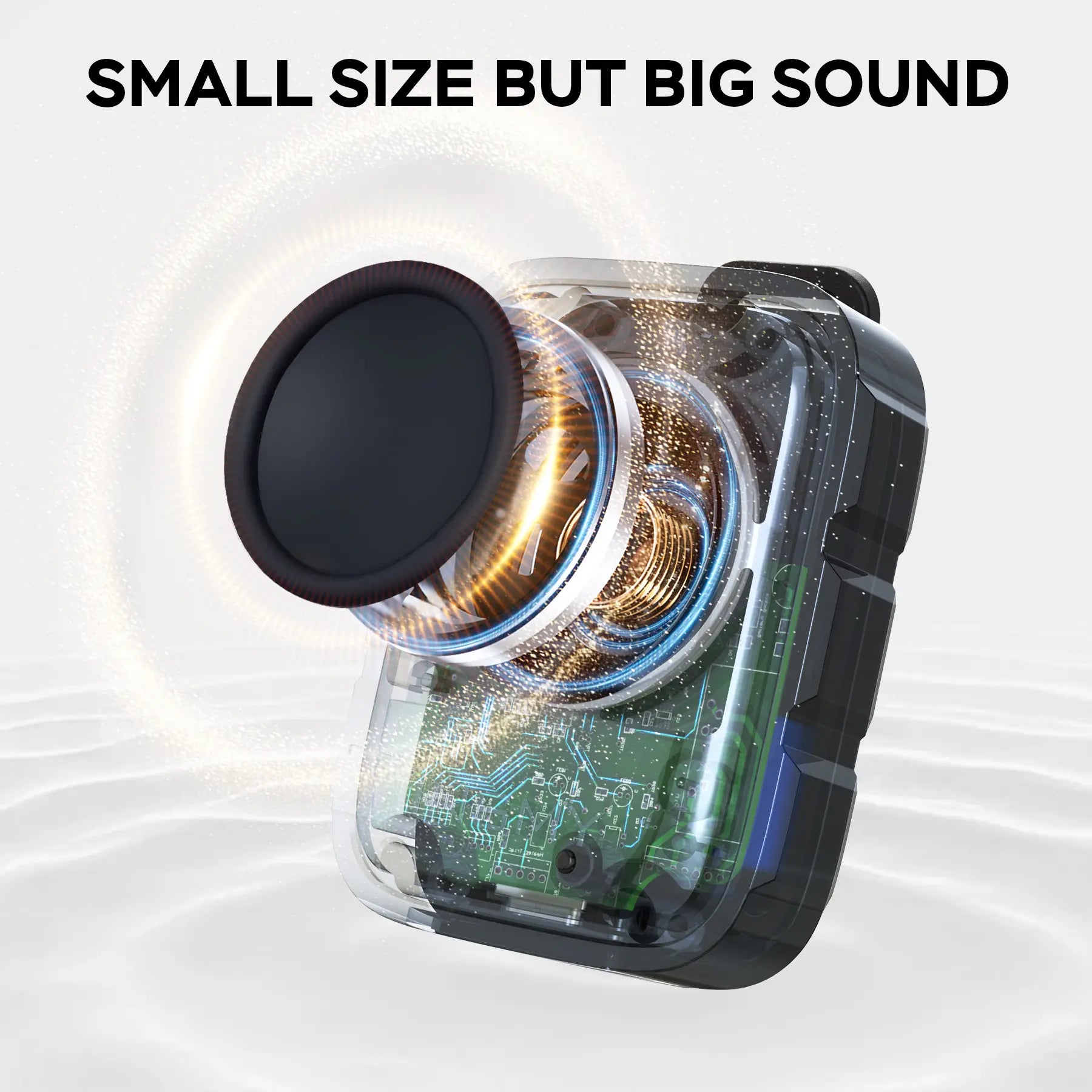 INSMY Wearable Bluetooth Speakers,Ip67 Waterproof,Clip-On Portable Small Personal Speaker/Clean Sound/Stereo Pair/Wireless 5.4/ENC Built-In Mic/Lightweight for Outdoor Golf Work Pool
