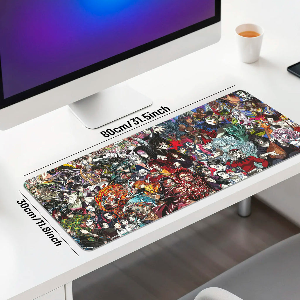 Anime Waterproof Mouse Pad 11.8Inch X 31.5Inch Cartoon Design for Daily Use Durable Easy Cleaning Mousepad