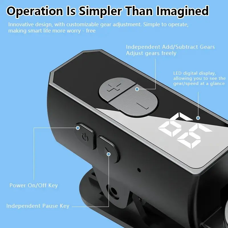 Rechargeable Automatic Mobile Game Trigger (2026 Model) - Built-In Battery, 99 Speed Settings, Smart Trigger for Gaming & Shopping Rewards, Black Smartphone Gaming Tech Accessory