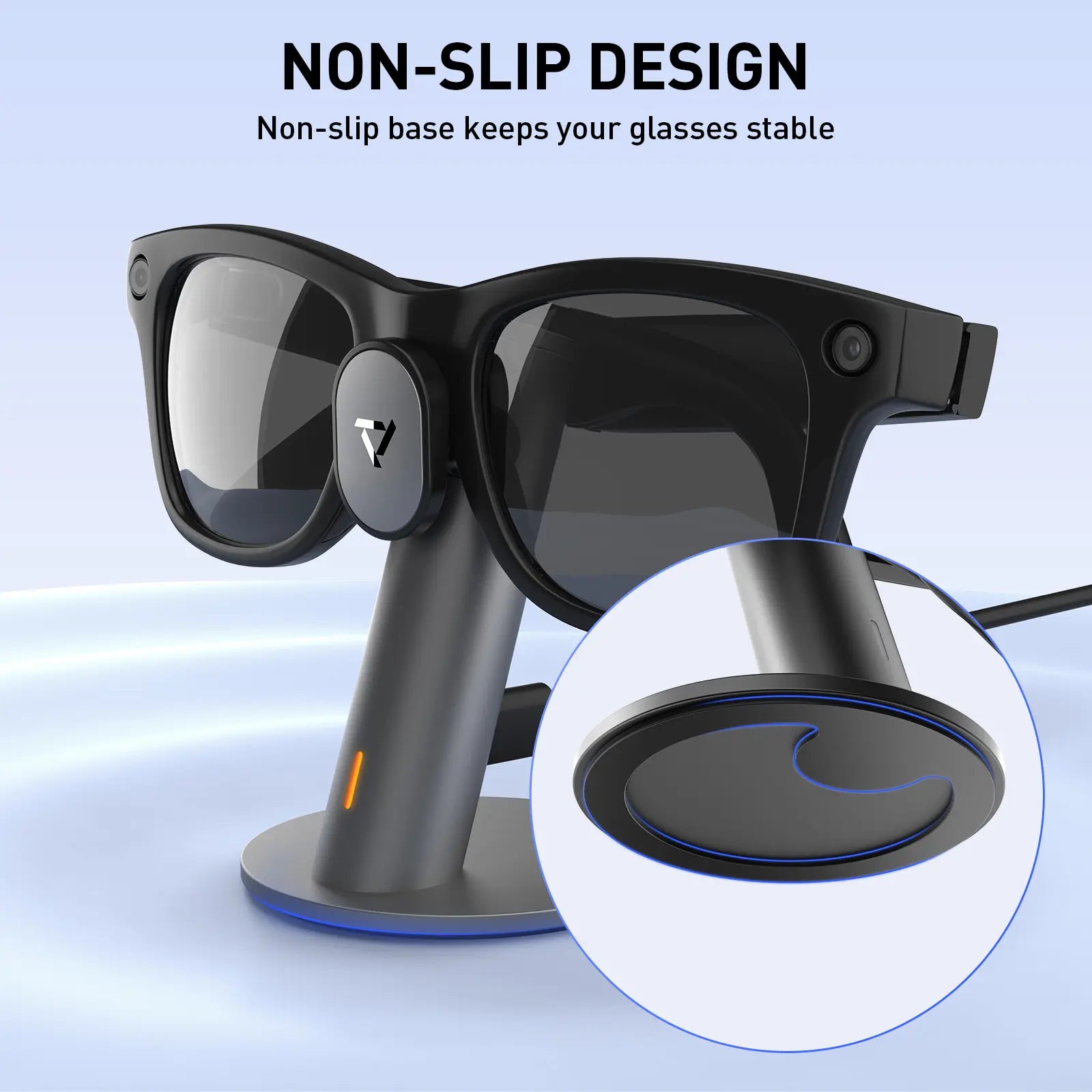 PRISMXR Carina S1 Charging Stand for Ray-Ban Meta (Wayfarer / Headliner / Skyler, Gen 1 & 2) | Designed for Seamless Charging | Not Compatible with Oakley / Display / Blayzer | Glasses Not Included