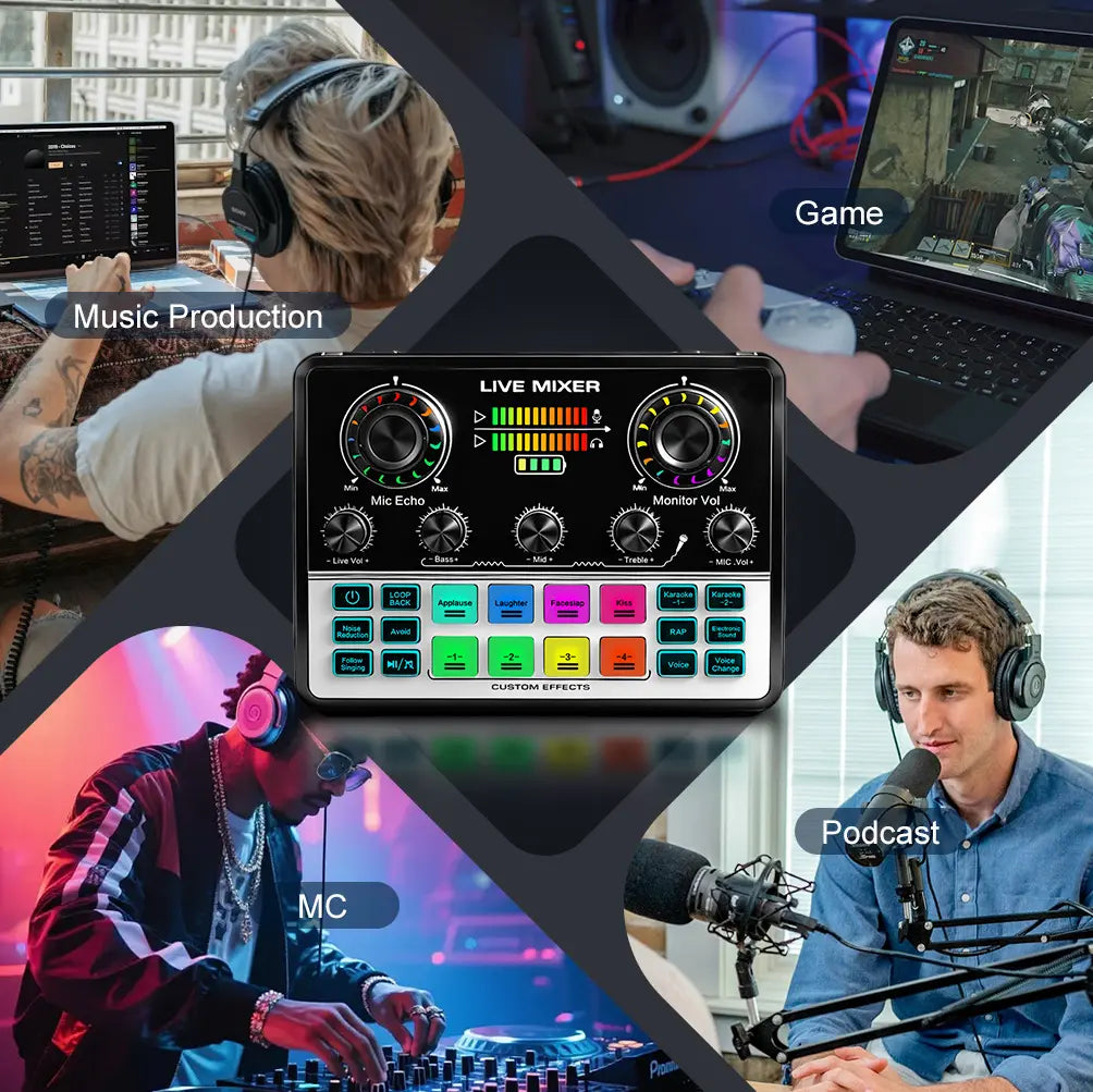 Safring V8S Pro+240 Podcast Equipment Bundle, Recording Function BM800 USB Rechargeable Microphone with Voice Changer, Condenser Mic Studio Package for Podcasting Live Streaming Singing PC Mobile Tiktok Youtube Sound Card Desk Clamp #Summervibes