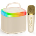 [100% Original] JYX D17 Mini Karaoke Machine Bluetooth Speaker with Wireless Microphones, Powerful Bass & RGB Lights | Portable KTV System for Summer Outdoor Parties, Family Fun & Gifts for Men and Women Mothersdaygift Summerwins Dealsforyoudays
