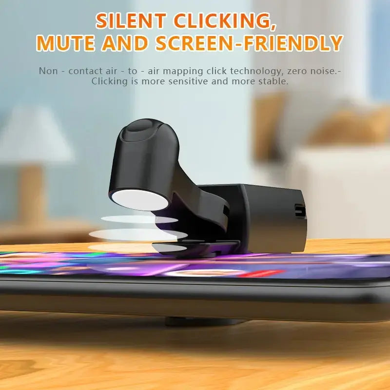 Rechargeable Automatic Mobile Game Trigger (2026 Model) - Built-In Battery, 99 Speed Settings, Smart Trigger for Gaming & Shopping Rewards, Black Smartphone Gaming Tech Accessory