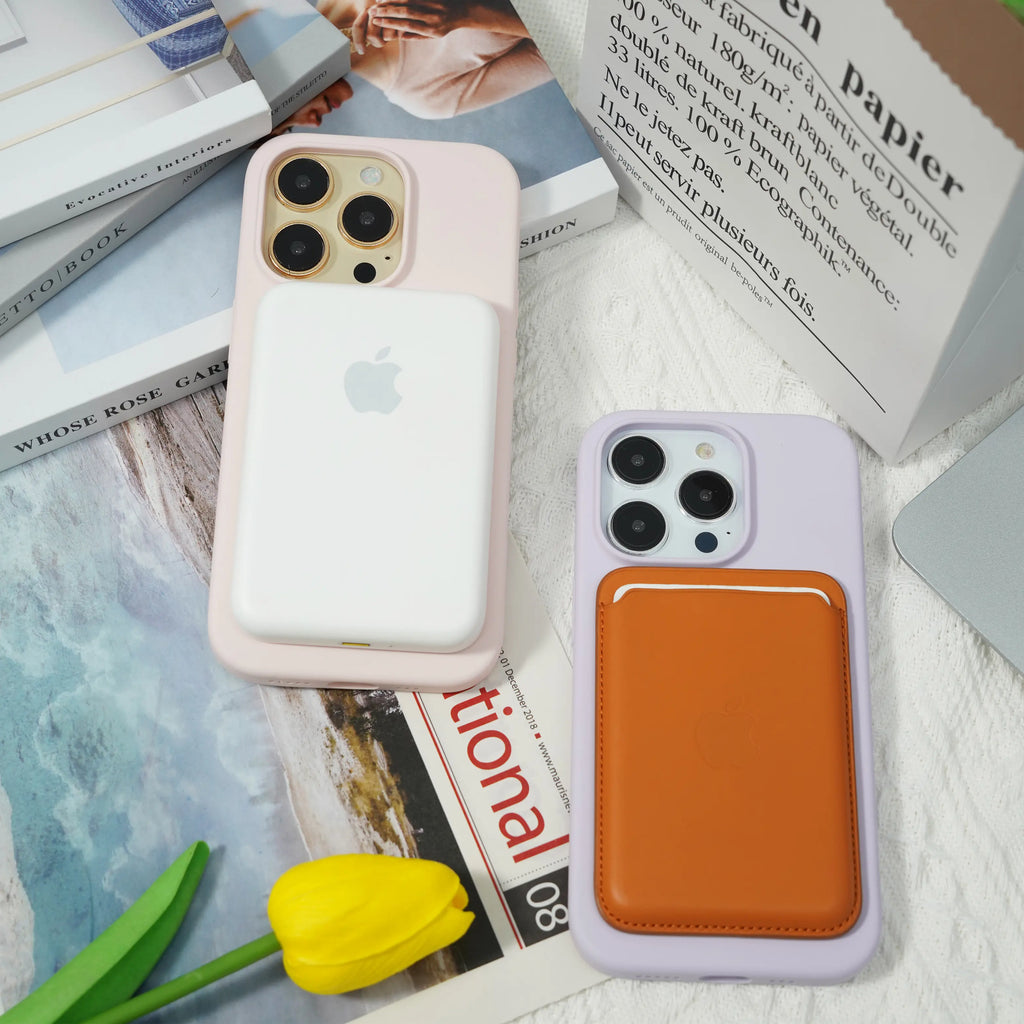 ORNARTO Liquid Silicone Magnetic Case Compatible with Iphone 15 Series , Wireless Charging Support Accessories Protection