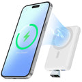 Podoru 10000Mah Magnetic Power Bank for Magsafe, 15W Wireless Portable Charger with LED Display, 20W PD USB-C Fast Charging, Battery Pack for Iphone 17/16/15/14/13/12 Series