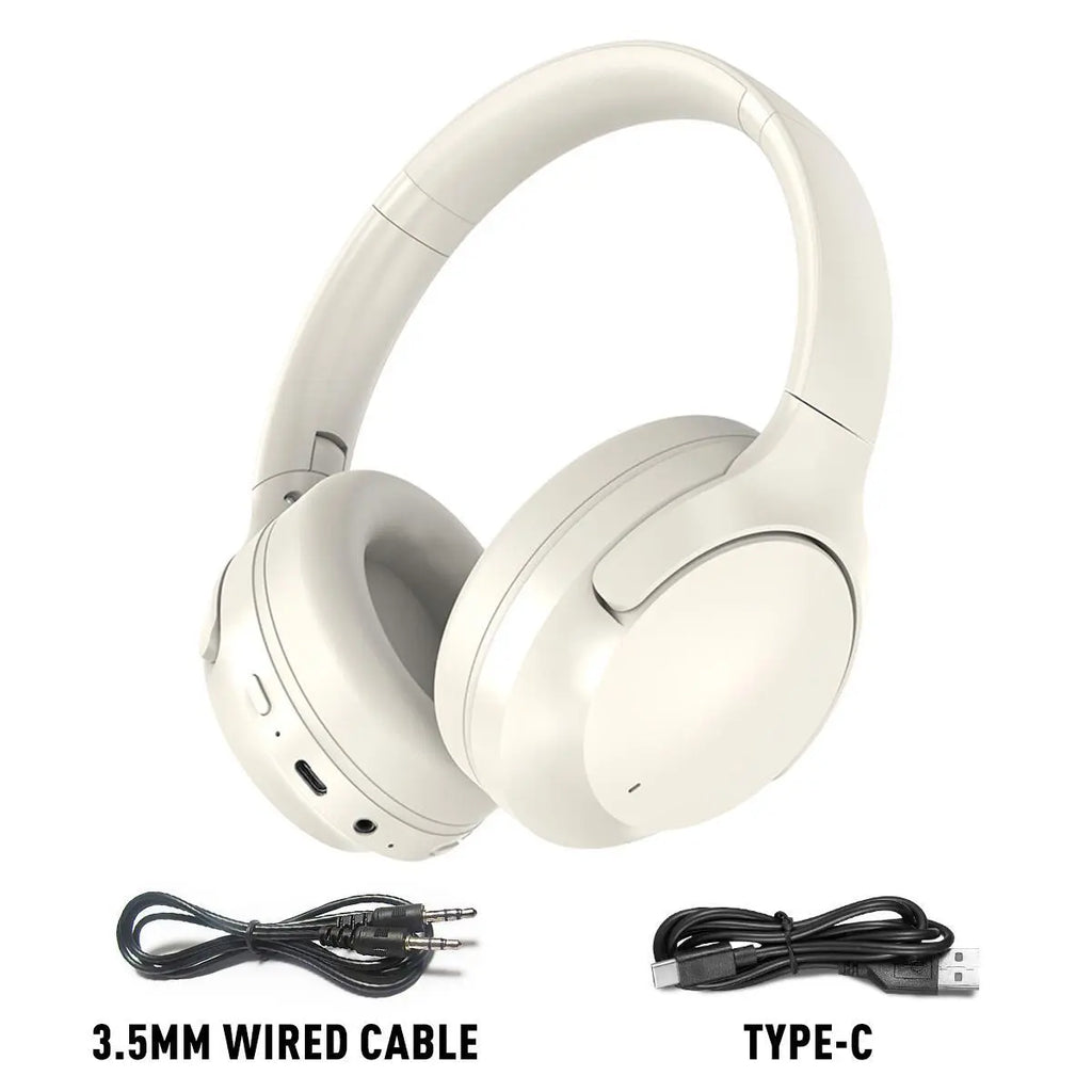 Noise Cancelling Headphone for Fall, Summer Wireless Over-Ear Headset with Long Standby, Bluetooth-Compatible Headphones for PC, Gaming, Sports, Travel, Electronic Audio, Wireless Earphones Silent Party Ipx5 Active Noise Canceling Headset Waterproof Hesd