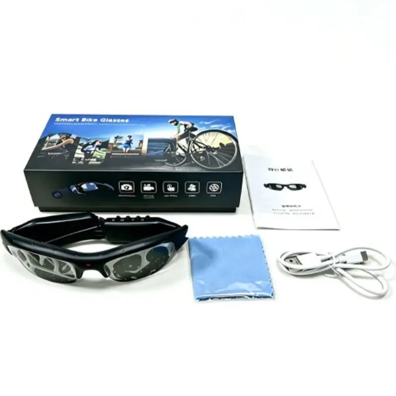 1080P Smart Camera Sunglasses, Wifi Video Recording Glasses, Smart Wireless Glasses, Multifunctional Smart Glasses, Long Battery , UV Protection Lens, Hands-Free Wearable Eyewear for Cycling, Running, Skiing and Travel