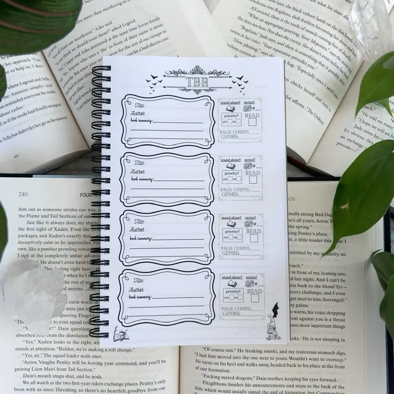 TBR Book Journals (To Be Read Book Journal) Booktok Gift 100 Page