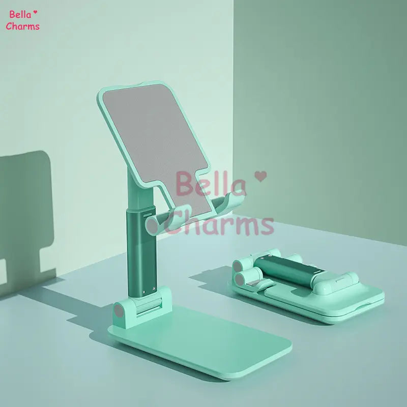 Foldable and Adjustable Cell Phone Stand – Universal Desk Phone Holder Compatible with Iphone and All Smartphones, Stable and Portable Design for Office, Home, and Travel, Ideal for Video Calls, Watching Movies, and Hands-Free Usage