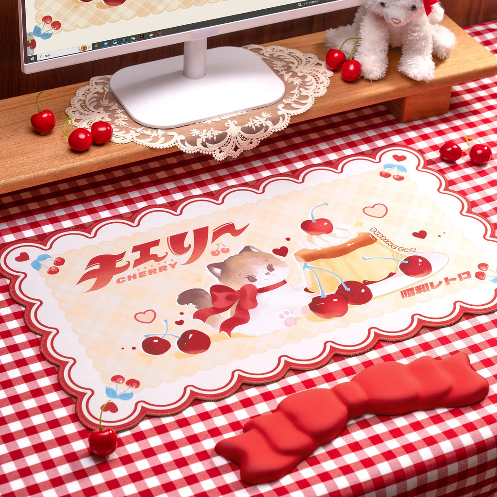 Geekshare Cherry Kitty Mouse Pad