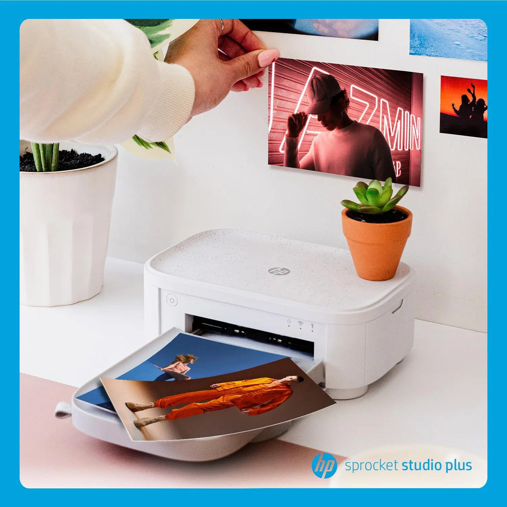 HP Sprocket Studio plus 4X6” Instant Photo Printer – Wirelessly Prints from Ios & Android Device
