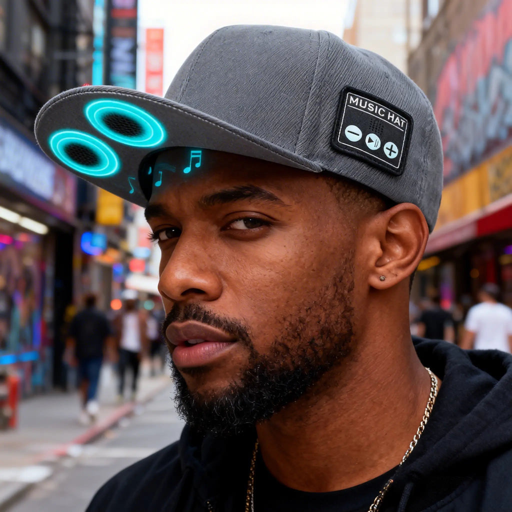 Touch Two Music Hat with Enhanced Bluetooth 5.0 HD Sound Technology for Commuting Sports Home All Hold Cycling Baseball Cap Solar Sun Protection Versatile Commute Comfortable Design