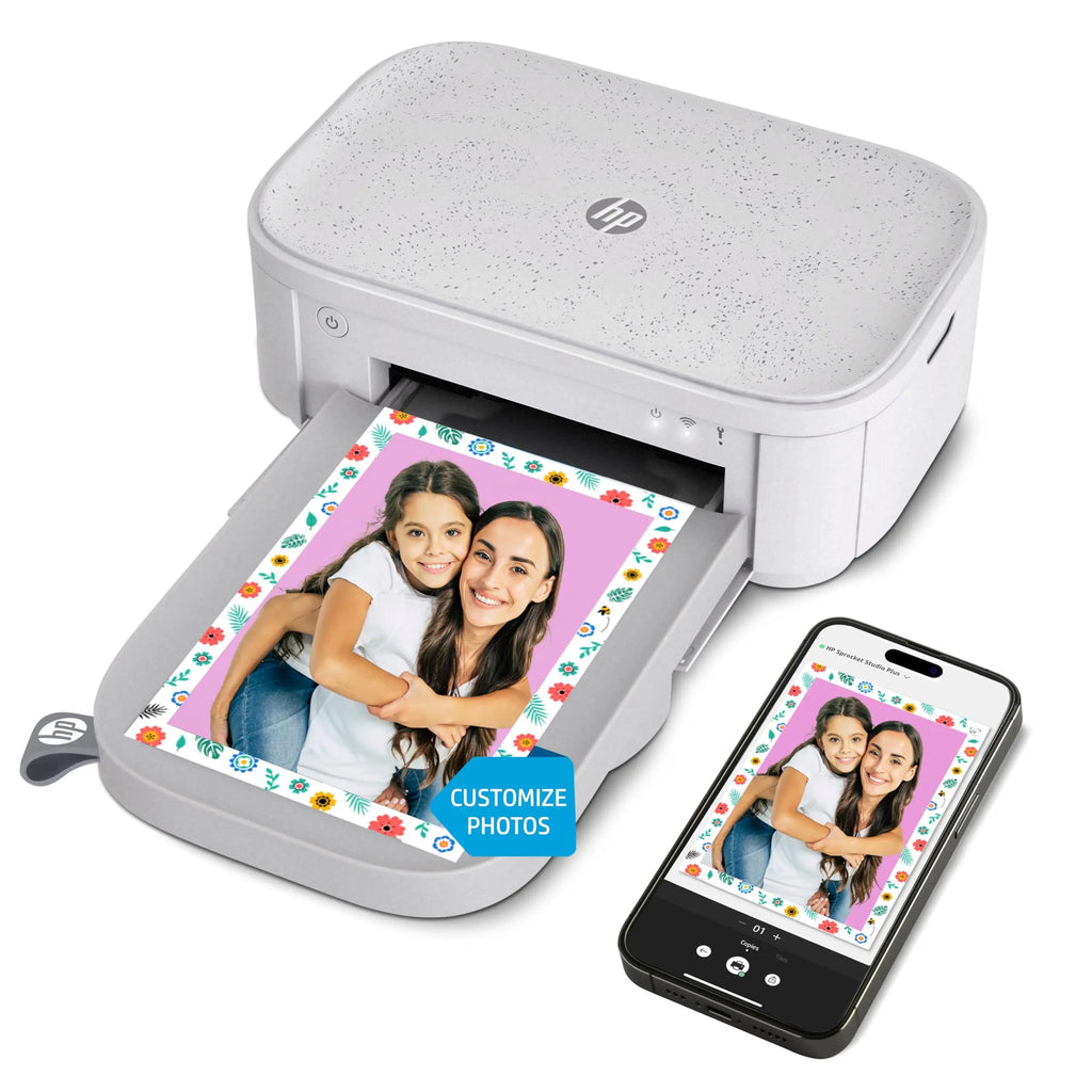 HP Sprocket Studio plus 4X6” Instant Photo Printer – Wirelessly Prints from Ios & Android Device