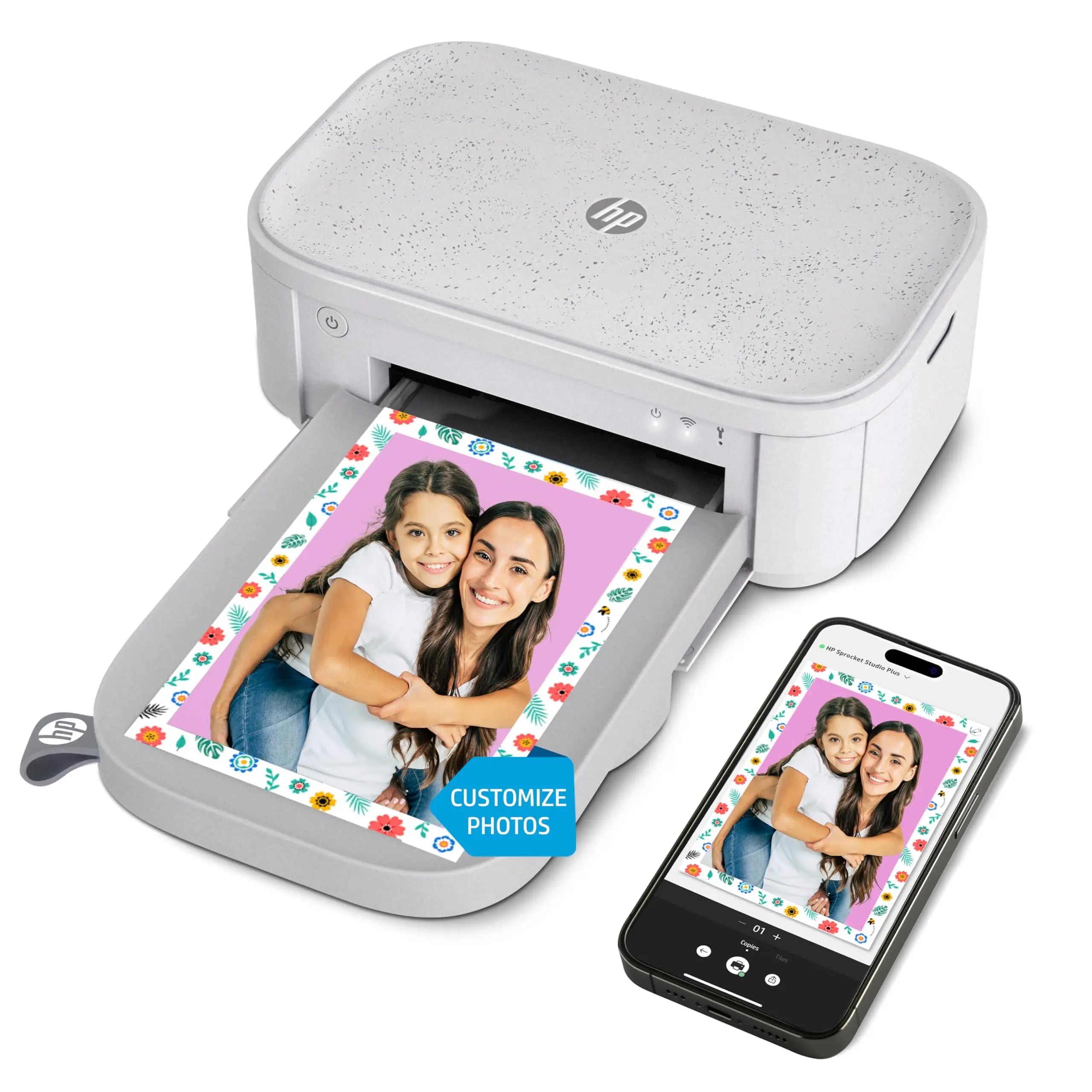 HP Sprocket Studio plus 4X6” Instant Photo Printer – Wirelessly Prints from Ios & Android Device