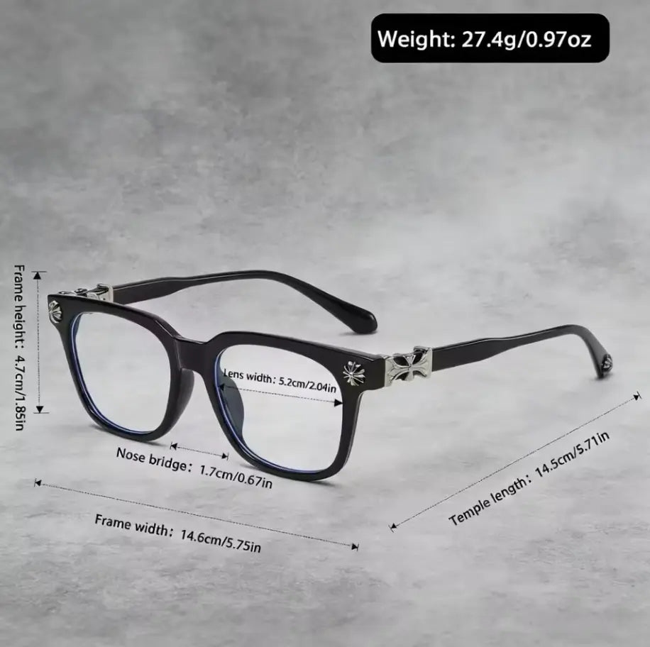 Retro Chic Unisex Blue Light Blocking Glasses Trendy European and American Style