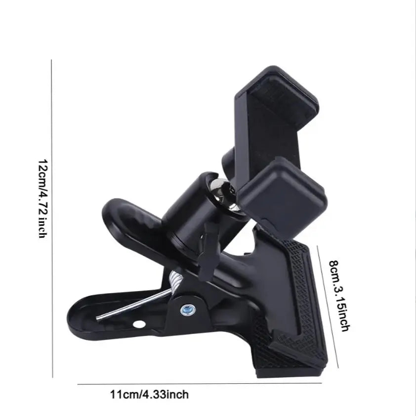 Adjustable Guitar Head Clamp, 360 ​​Degree Rotating Guitar Phone Holder, Portable Durable Creative & Efficient Music Accessory, Electric Guitar