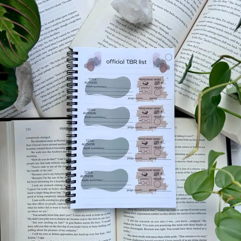 TBR Book Journals (To Be Read Book Journal) Booktok Gift 100 Page