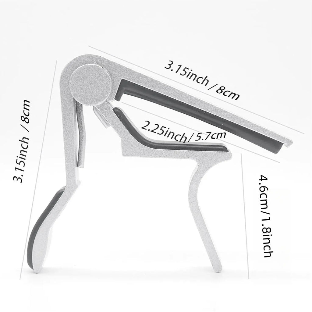 Guitar Capo with Pick Set (7 Counts), Guitar Capo for Acoustic and Electric Guitars with 5 Picks and 1 Holder, Music Accessories